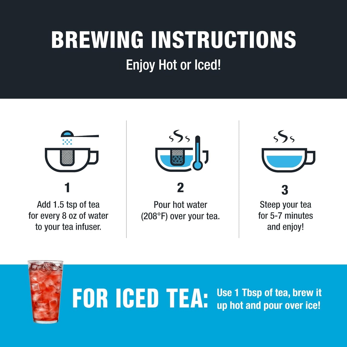 Tiesta Tea - Palm Beach Punch, Loose Leaf, Fruit Punch Herbal Tea, Caffeine-Free Tropical Blend with Apple and Orange, Brew Hot or Iced, Resealable Pouch, 25 Cups, 2 Ounce