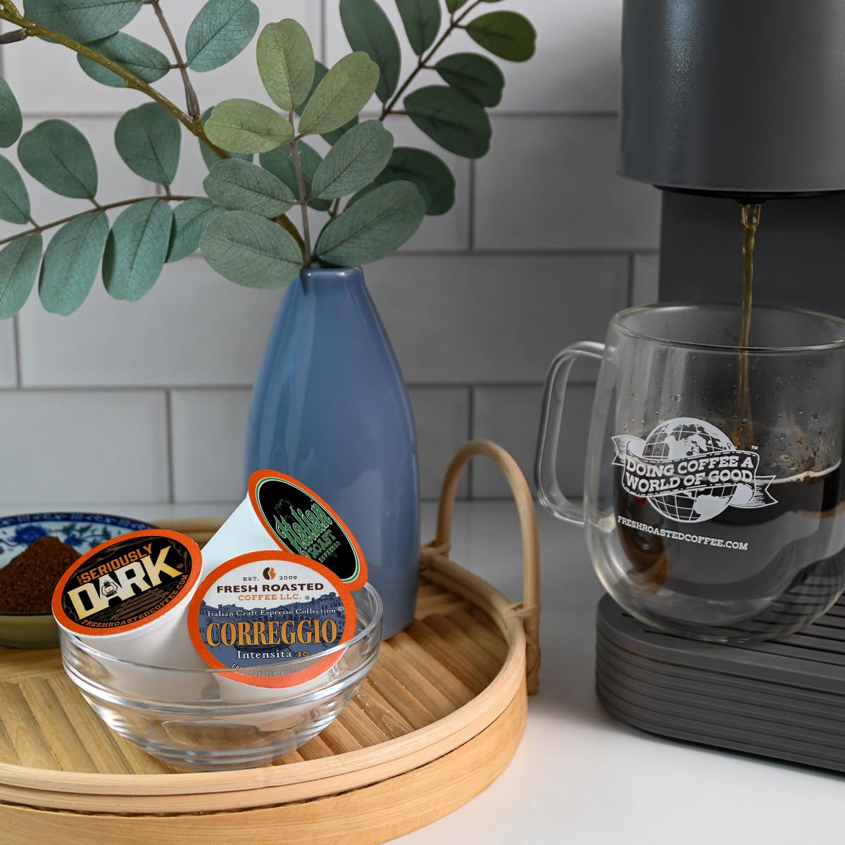 Fresh Roasted Coffee, Dark Roast Big Box Variety Pack, K-Cup Compatible, 48 Count