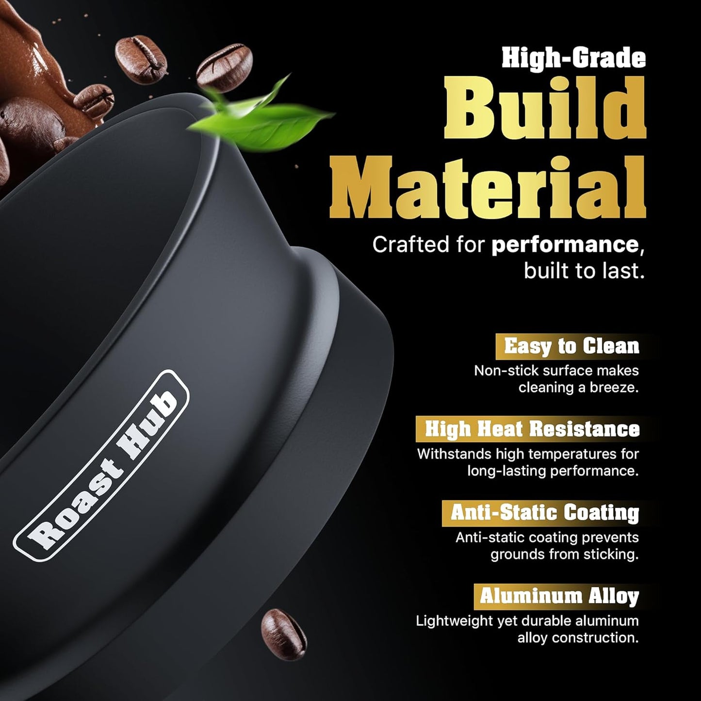 58mm Magnetic Dosing Funnel for Portafilter Espresso Machine ~ High Strength 12 Magnet Design ~ Fits Most Express Coffee Machines ~ Home Barista Espresso Portafilter Adapter ~ UK Brand