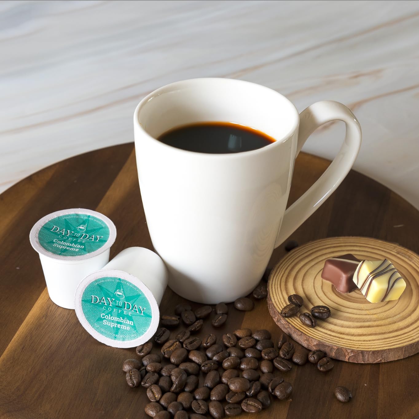 Day To Day 120-Count Colombian Supreme Light Roast Single Serve Coffee Pods for K-Cup Keurig Brewers