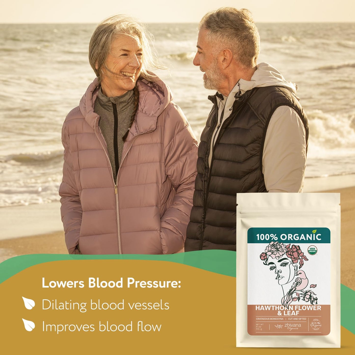 Super Value Pack 5 LB – Organic Hawthorn Leaf and Flower Tea - Hawthorne Leaves & Flowers for Herbal Tea – Natural Heart Health Support