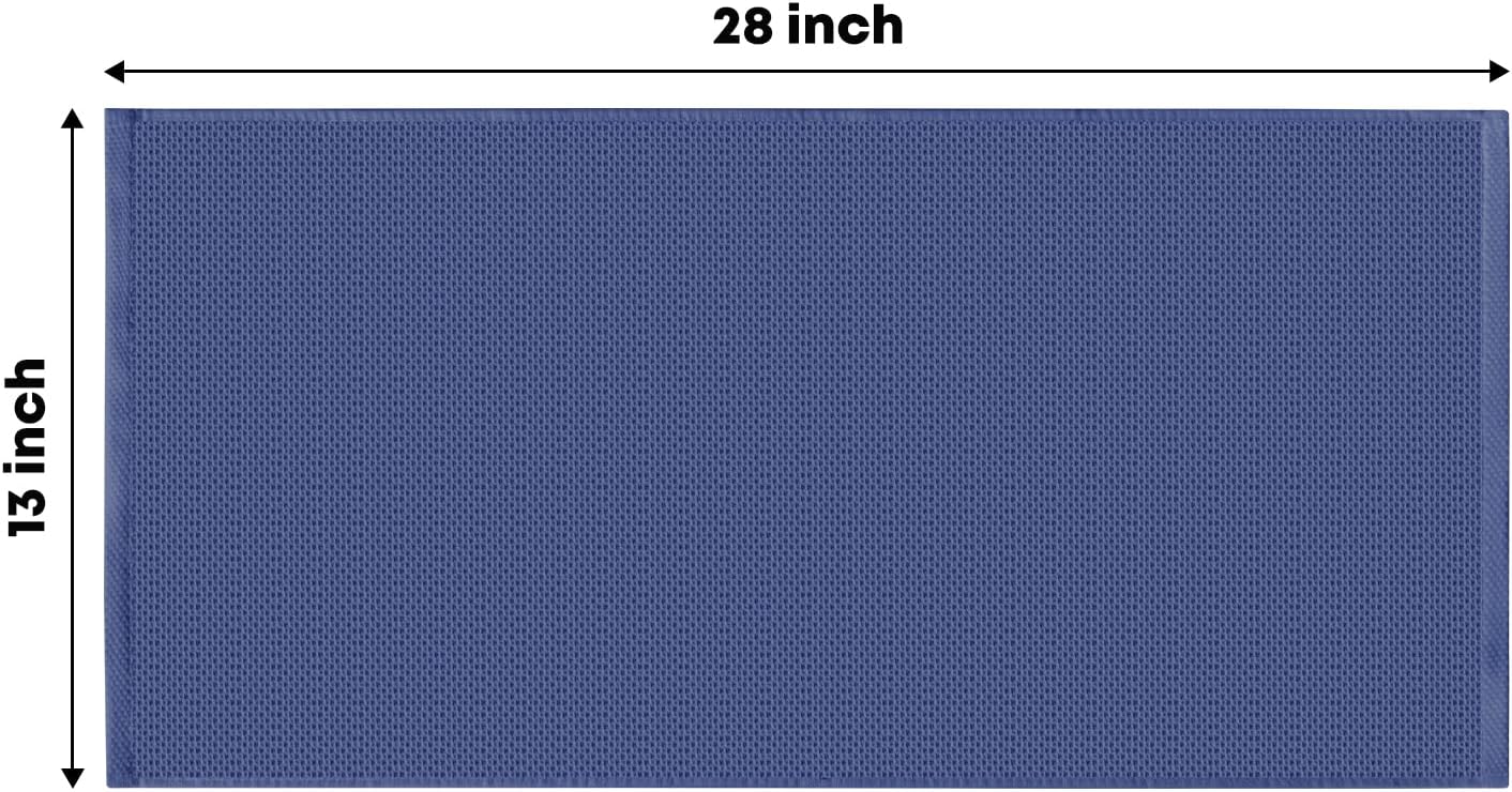 Artoid Mode 100% Cotton Navy Blue Waffle Weave Kitchen Dish Cloths, 13x28 Inch Ultra Soft Absorbent Quick Drying Kitchen Dish Towels Set of 4