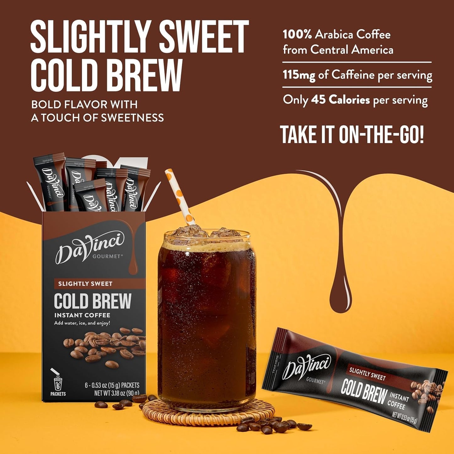 DaVinci Gourmet Instant Lavender Cold Brew Coffee Starter Kit