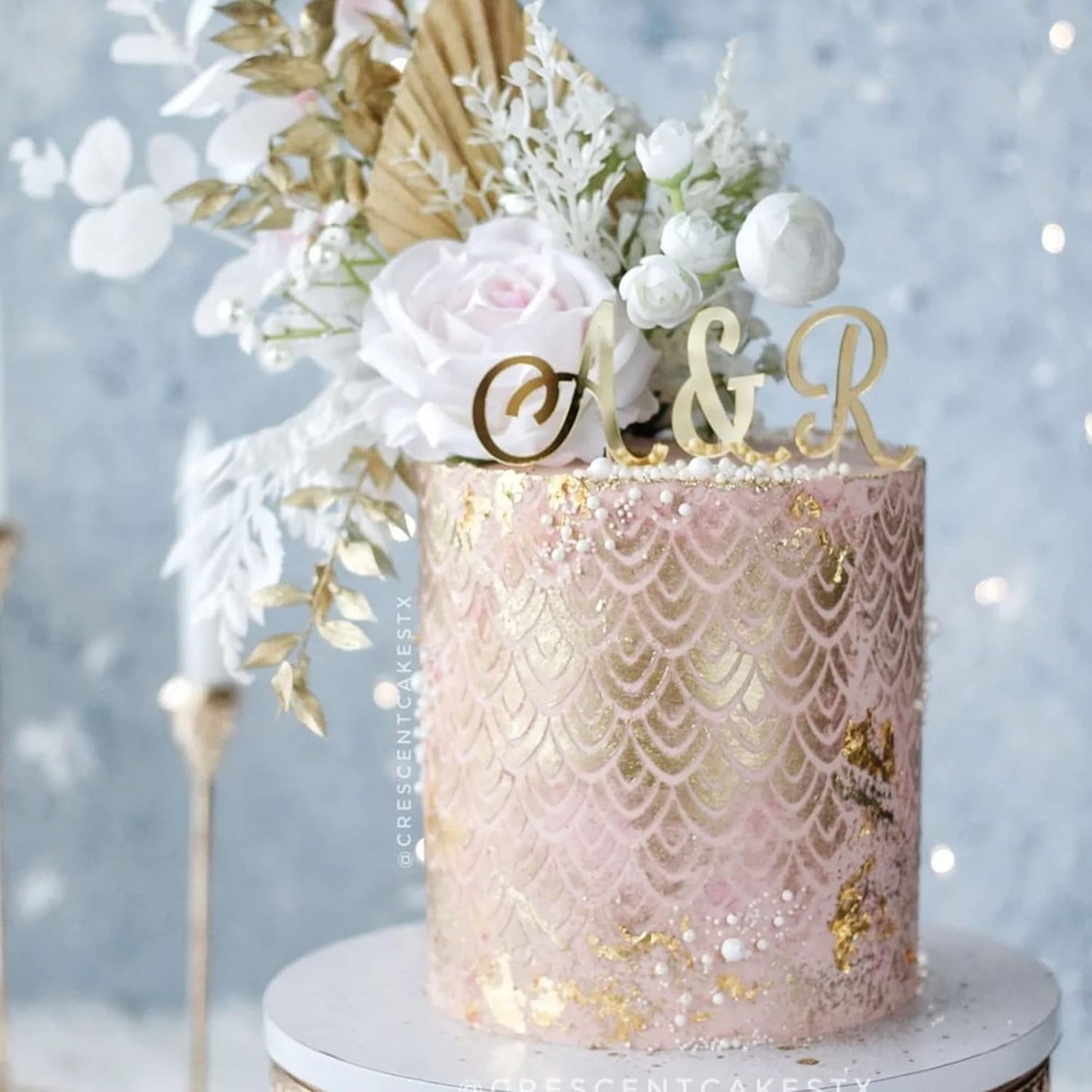 Cake Decorating Stencil for Tall Buttercream Cake, Royal Icing, Ganache, Paint, Airbrush (Shiloh)