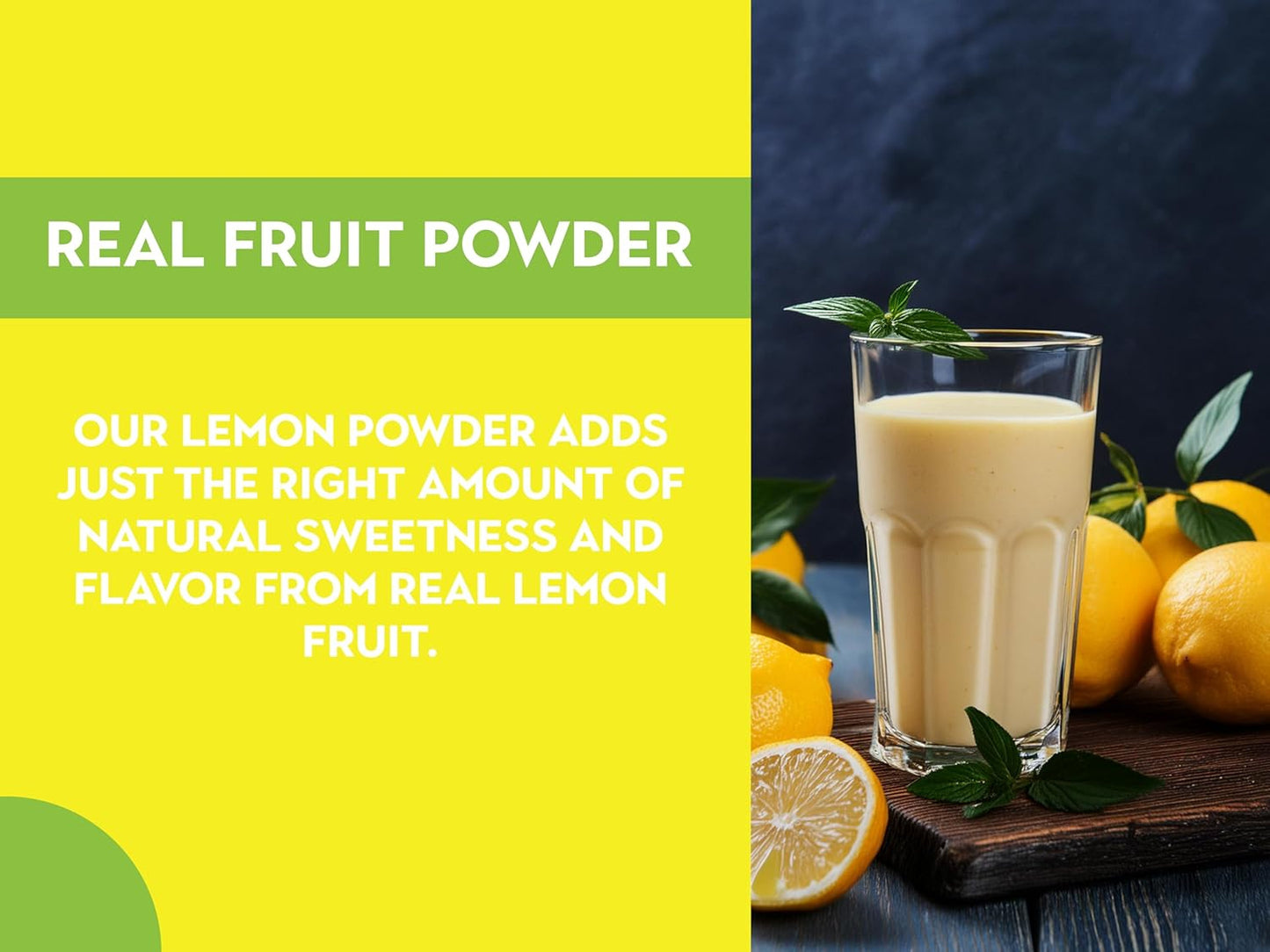 Ancient Roots Lemon Powder - Freeze-Dried, All-natural, No Sugar Added, Pure Citrus Fruit Powder, Natural Electrolyte, Good for Lemonades and Cocktails, Resealable Pouch - 10.5 ounces (75 servings)