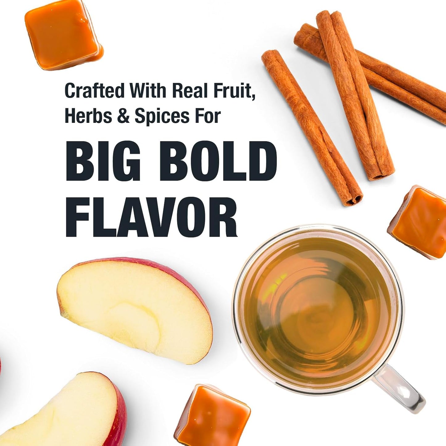 Tiesta Tea - Apple Cider, Loose Leaf, Caramel Apple Herbal Tea, Non-Caffeinated, Makes Hot or Iced Up to 20-25 Cups, 2oz Resealable Pouch