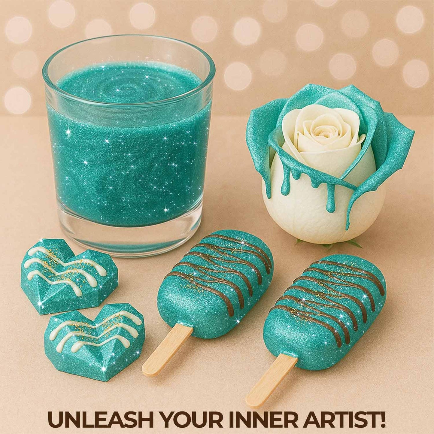 Bulk 20g Light Blue Edible Glitter for Drinks | Premium Edible Glitter for Cakes, Cocktails, Light Blue Cake Decorating Decorations Food Grade, Vegan, Kosher, Halal, Gluten Free - Made in USA