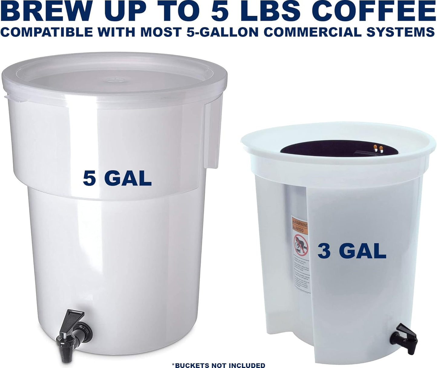 (50 Pack) Commercial Cold Brew Coffee Filters, 20" x 20" For Commercial Model Cold Brew Coffee Makers and 5-Gallon Commercial Systems