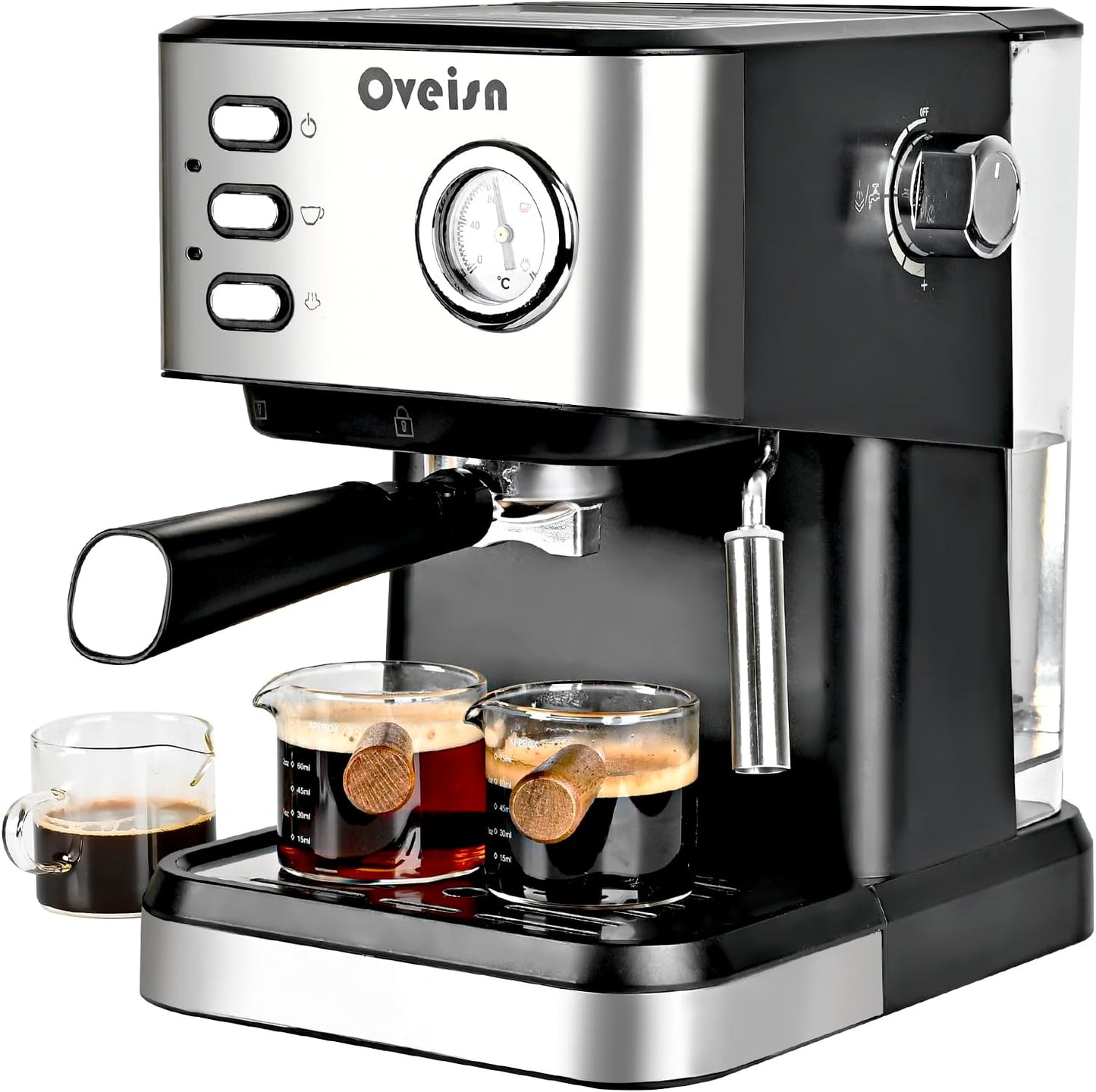 Espresso Machine Home Espresso Coffee Machine Compact Espresso Coffee Fast Heating for Cappuccino/Latte Coffee Machine for Home, Office