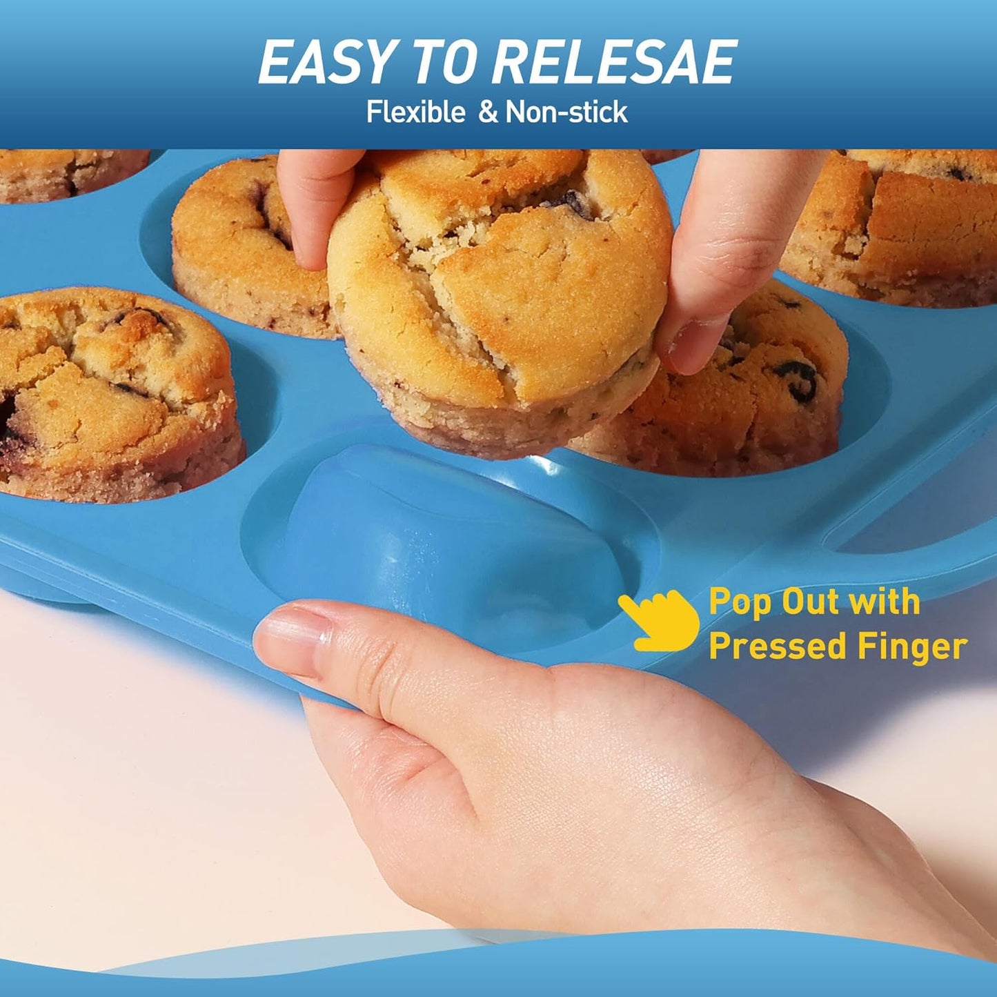 2 Packs 24 Cups Silicone Muffin Pan with Metal Reinforced Frame Mini Size Cupcake Pan Tray Egg Bites Cookie Molds Muffin Tin Tart Pans chocoflan mold Baking Sheet Set Breakfast Sandwiches