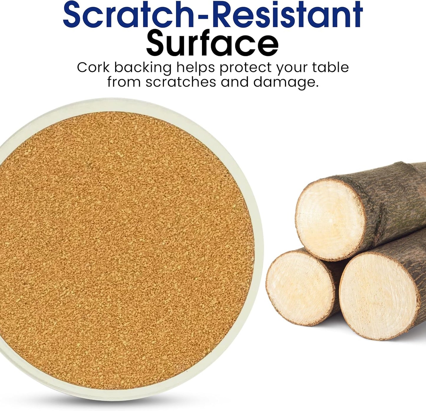 Light Red Agate Marble Round Coasters Set of 6 - Abosrbent Ceramic Coasters with Metal Stand for Drinks, Coffee, Non-Slip Cork Back for Tabletop Protection, 4 Inches Marbled Pattern (Light)