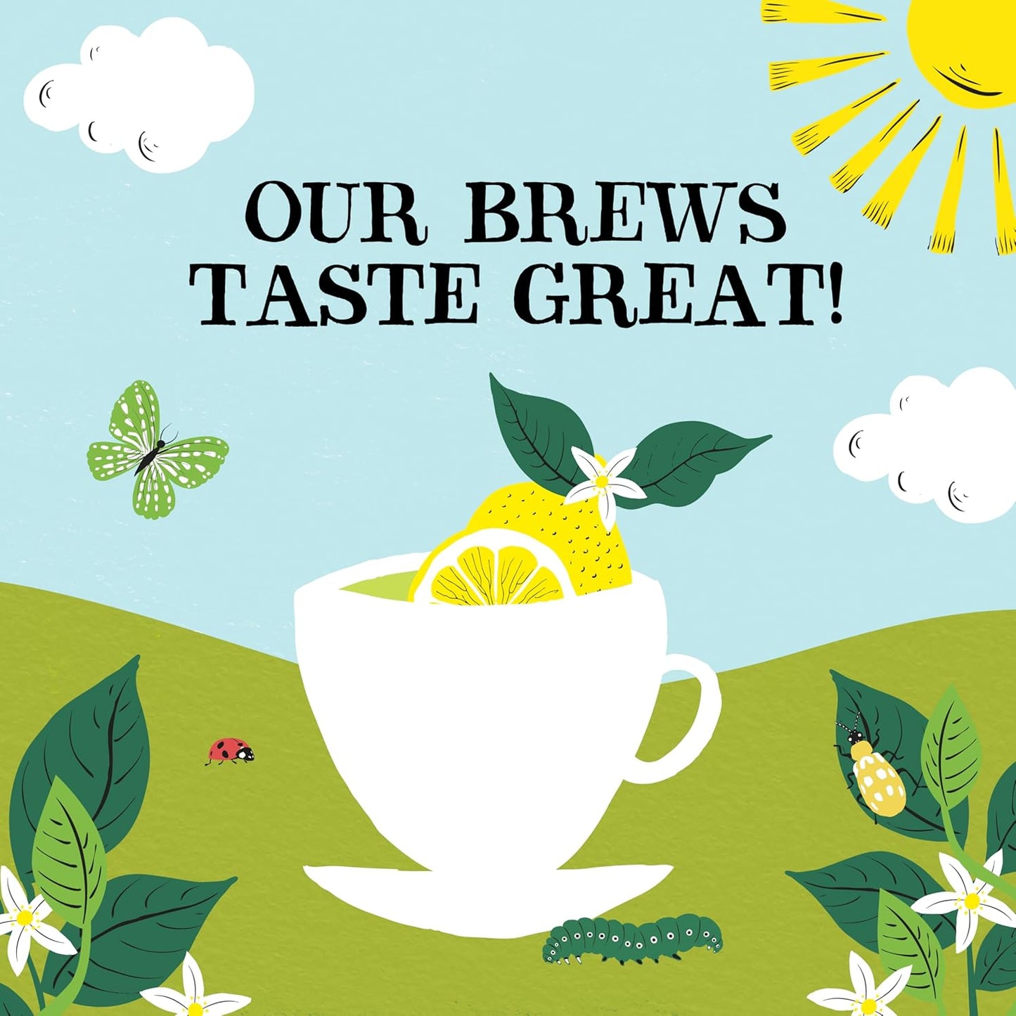 Clipper Tea Green Tea & Lemon Teabags – USDA Organic, Great Hot or Iced – Bright, Zippy, Natural, Fair & Delicious – 50 Tea Bags