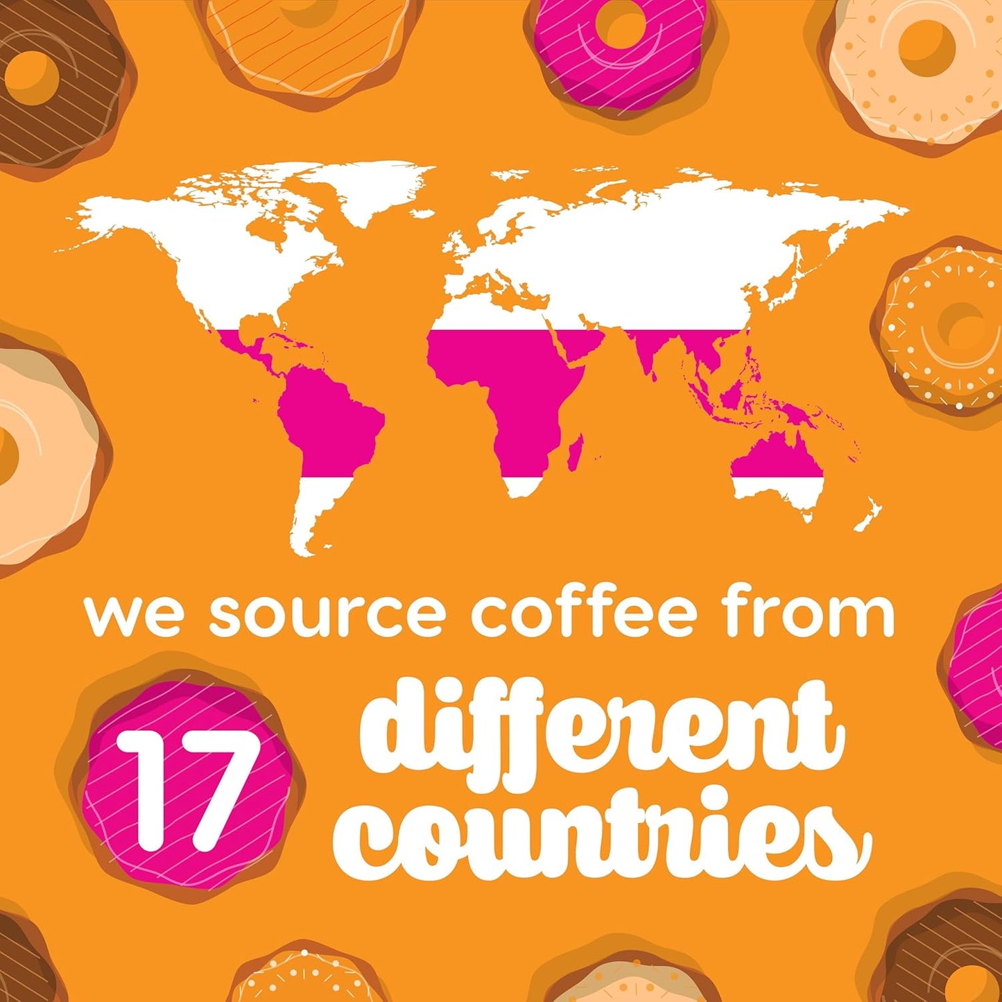 Donut Café - Gourmet Coffee Medium Roast Flavored Variety Pack – Pecan Pie, Coconut Crumble, Salted Caramel, Toasted Hazelnut – Single Serve Coffee Pods for Keurig K Cup Brewers – 80 Count