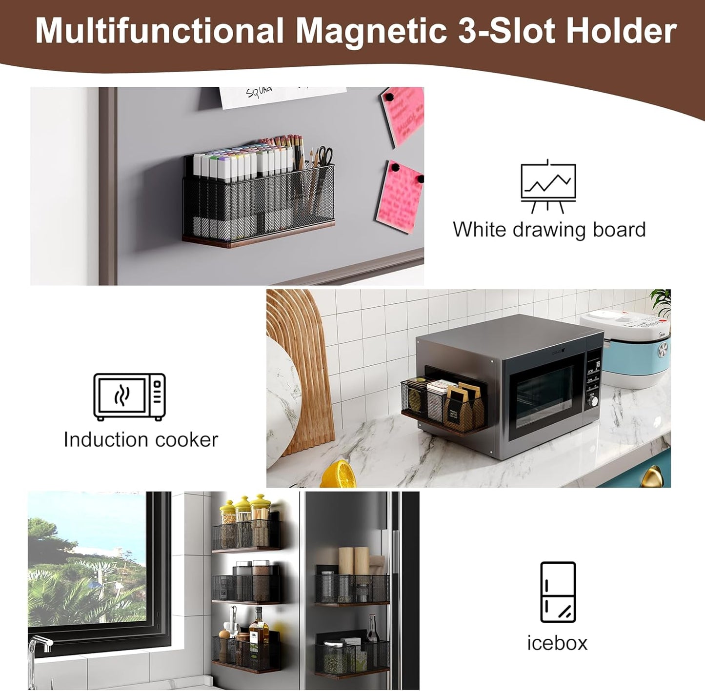 Coffee Bar Organizer, 60 Capacity K Cup Organizer for Countertop, 2 Tier Sliding Coffee Pod Storage Drawer with Disposable Cup & Lid Holder, Black