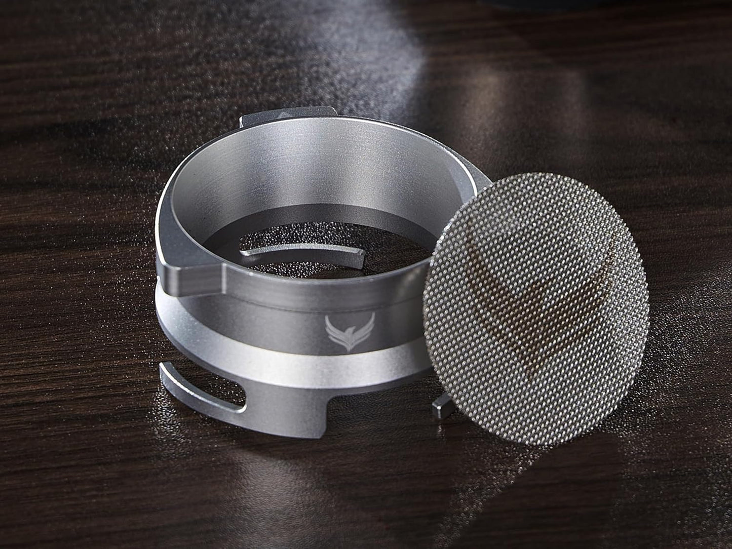 54mm Dosing Funnel Espresso Puck Screen Set KNODOS Grinder Trigger Portafilter Funnel and Filter Compatible with Breville 54mm Portafilters