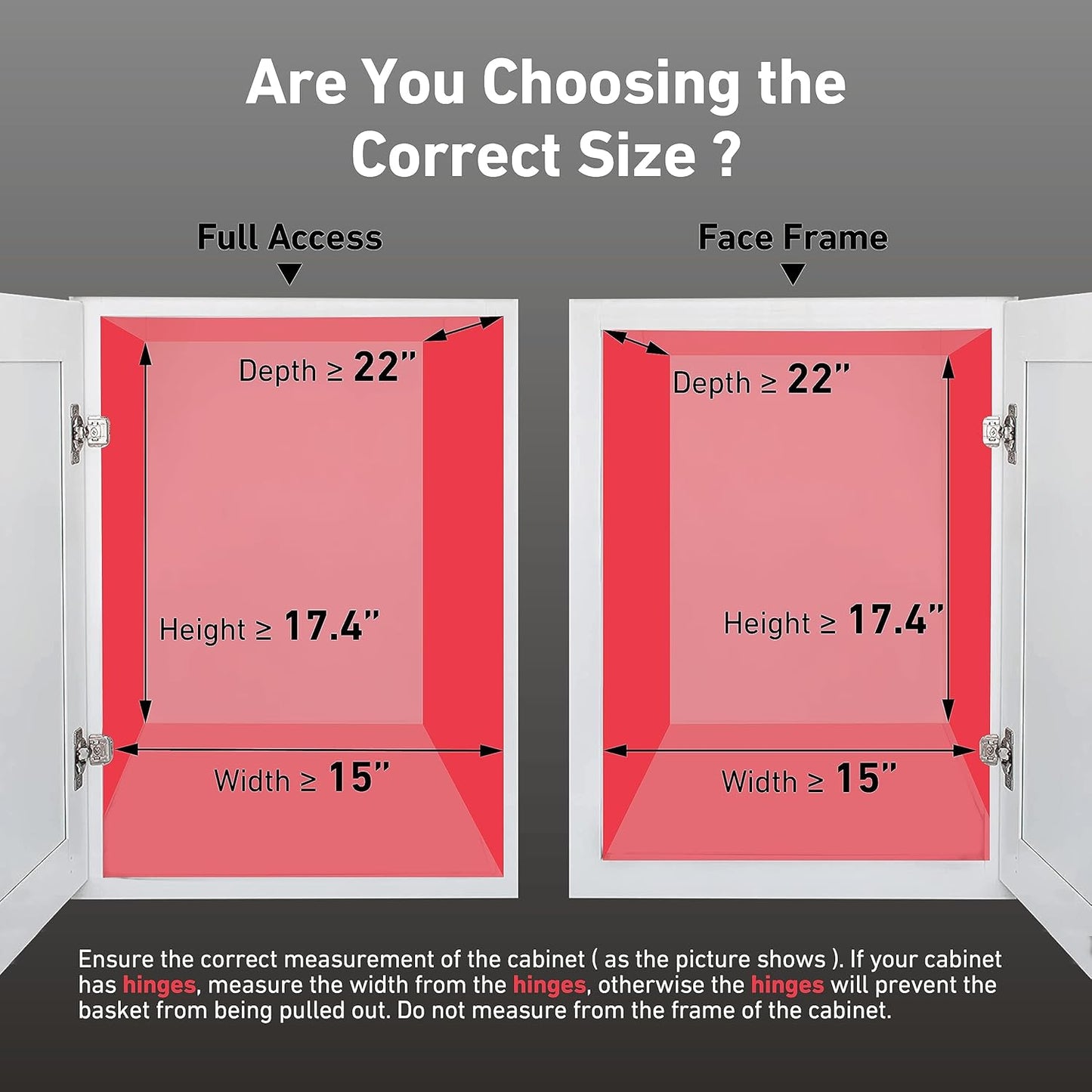 Pull Out Cabinet Organizer(14" W x 21" D), 2 Tier Slide Out Shelves with Wood Handle, Sliding Drawer Pull Storage Shelf for 15-1/4” Cabinet Opening, Chrome