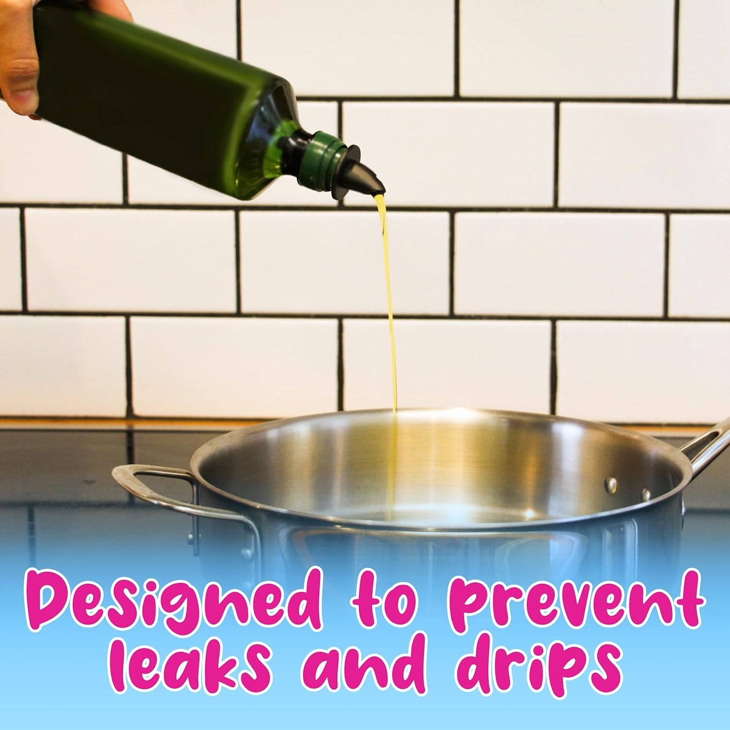 Hawaiian Shaved Ice Syrup Precise Control Bottle Pourers - Professional Pour Spouts for Snow Cone & Drink Flavors (3-Pack)