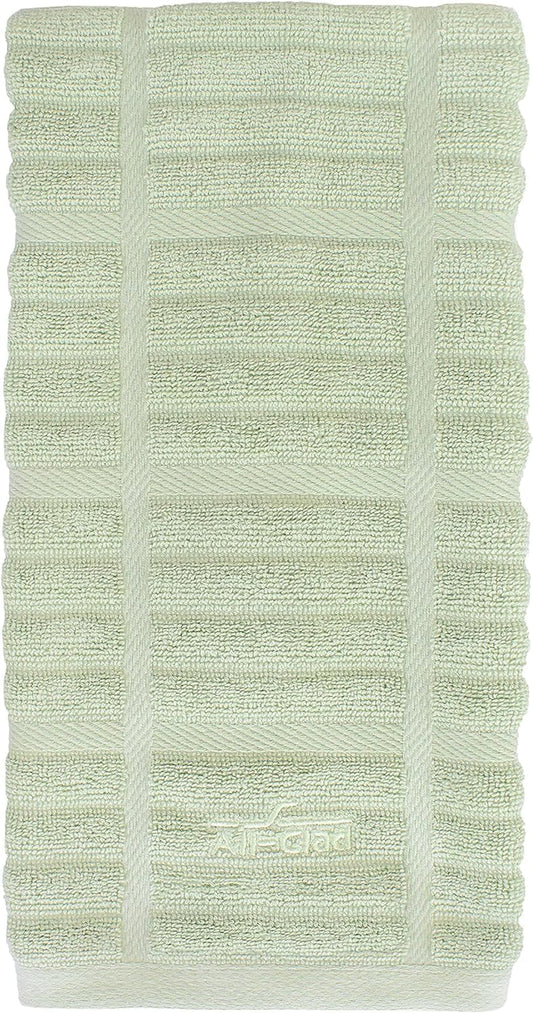 All-Clad Solid Kitchen Towel: Highly Absorbent - 100% Cotton, 17"x30" Towel for Cleaning & Drying Dishes, Glassware, or Countertops, 1-Pack, Fennel