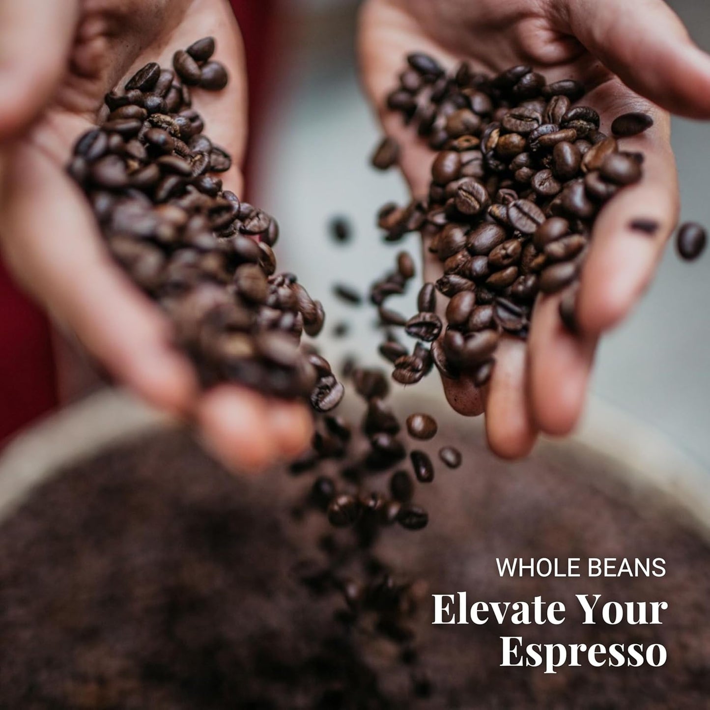 Caffe Vergnano 1882 Gran Aroma Whole Bean Arabica Medium Espresso Roast Coffee, Italian Coffee Beans Notes of Cocoa, Spices and Dried, Intensity 8/10, 3.3 lbs