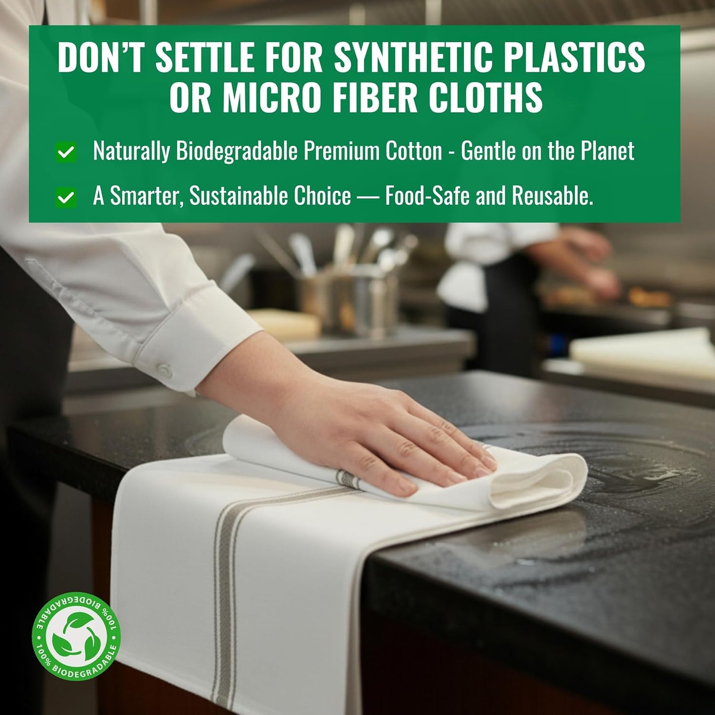 Kitchen Towels | Tea Towel for Craft| Cotton Dish Towels| Reusable Bulk Cleaning Cloths Grey Hand Towels| Soft Super Absorbent Quick Dry Dish Rags Machine Washable 6 Pack 15" x 25"