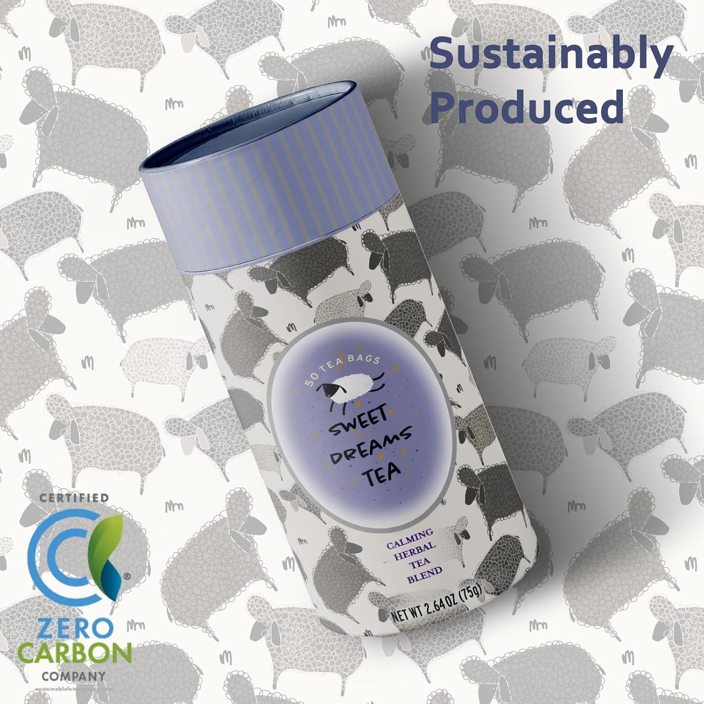 Life Plus Style Gourmet Sweet Dreams Calming Herbal Tea Organic Peppermint Natural Herbal Fennel Tea Caffeine Free Chamomile Tea Hot or Iced Soothing Blend Sleep Relax Supports Wellness 60 Tea Bags