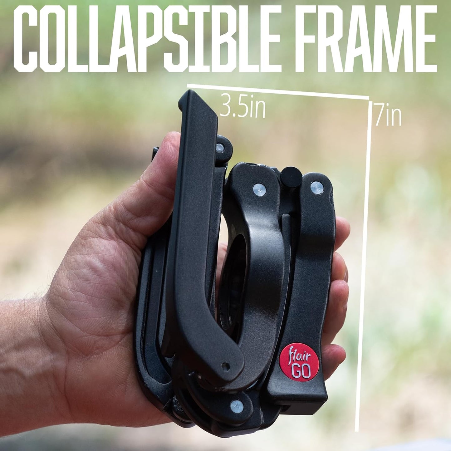 Flair GO: Portable, Collapsible Lever Espresso Machine with Pod Brewing (Pods Model)