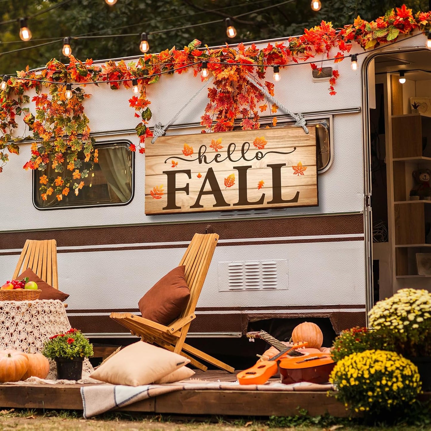 Fall Painting Stencils Maple Leaves Stencils Autumn Leaves Stencil Thanksgiving Plastic Leaf Pattern Stencil Templates for Painting on Wood, Floor, Wall DIY Farmhouse Home Decor (Maple Leaves)