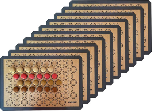 Macaron Silicone Baking Mats - Set of 10 - Full Size - 16.5 x 24, Non-Stick Macaron Mat for Perfect Baking - Dishwasher & Oven Safe, Ideal for Macarons, Cookies, Bread, and More