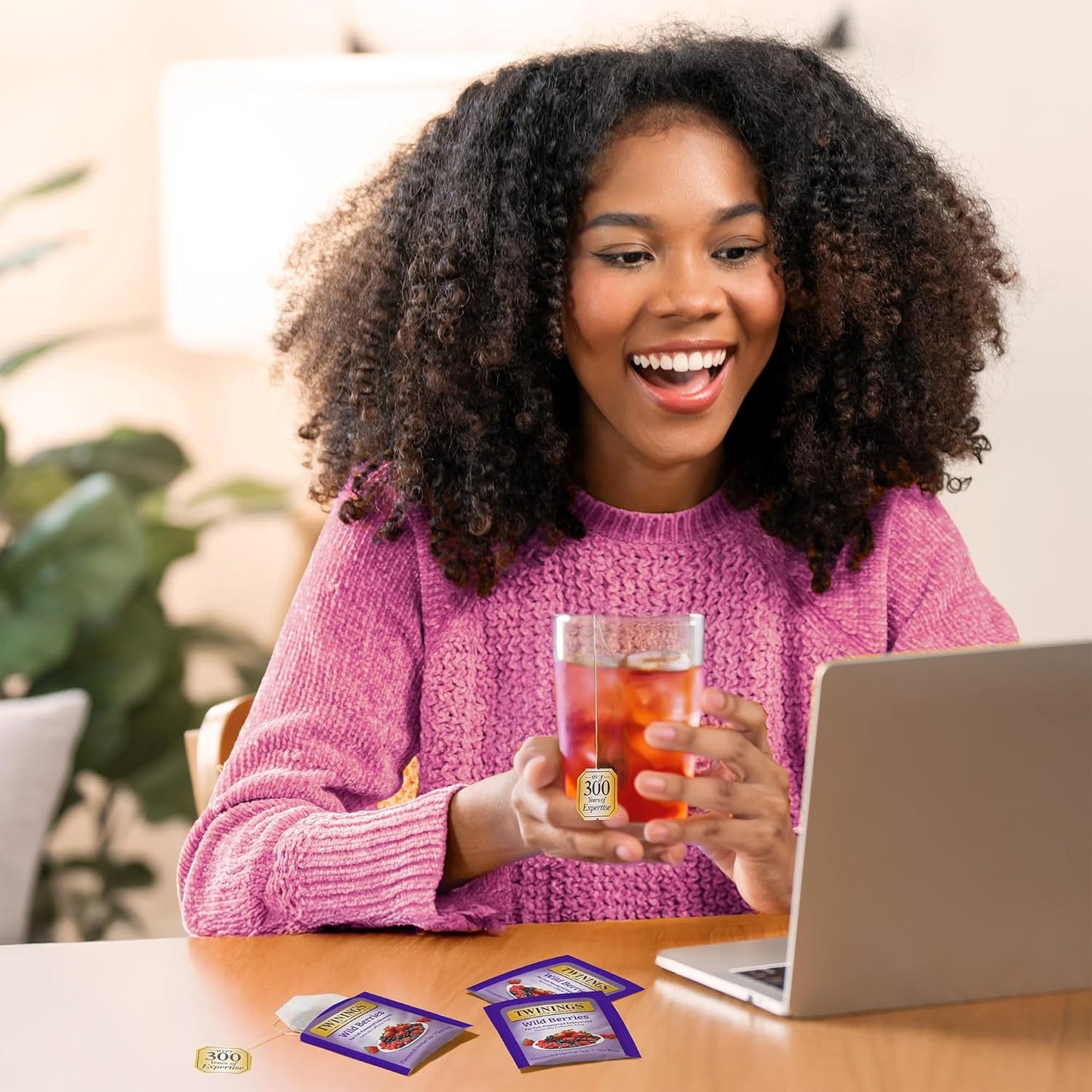 Twinings Wild Berries Herbal Tea Individually Wrapped Bags, 20 Count (Pack of 6), Full-Flavoured, Naturally Caffeine-Free, Enjoy Hot or Iced, 120 Teabags