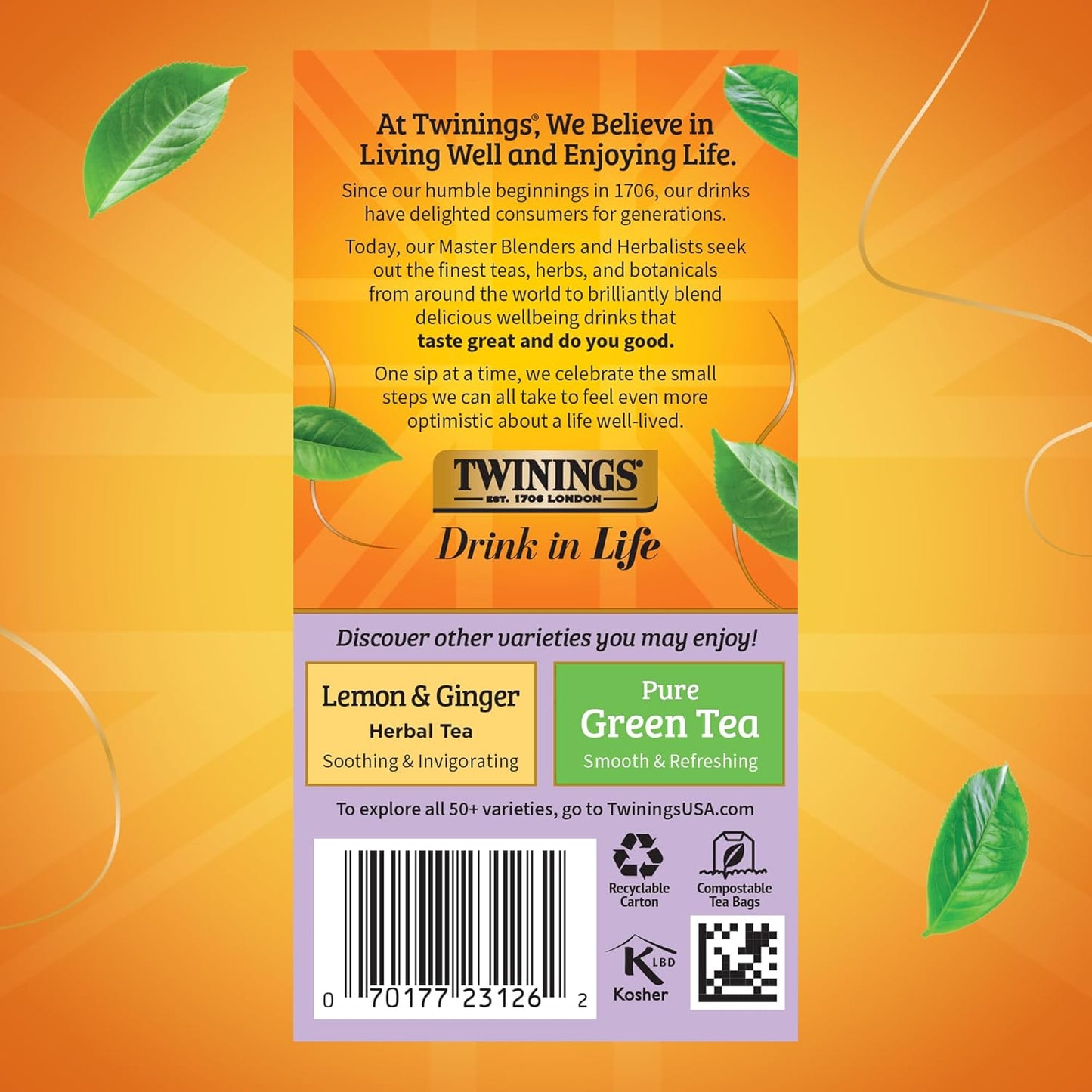 Twinings Wild Berries Herbal Tea Individually Wrapped Bags, 20 Count (Pack of 6), Full-Flavoured, Naturally Caffeine-Free, Enjoy Hot or Iced, 120 Teabags