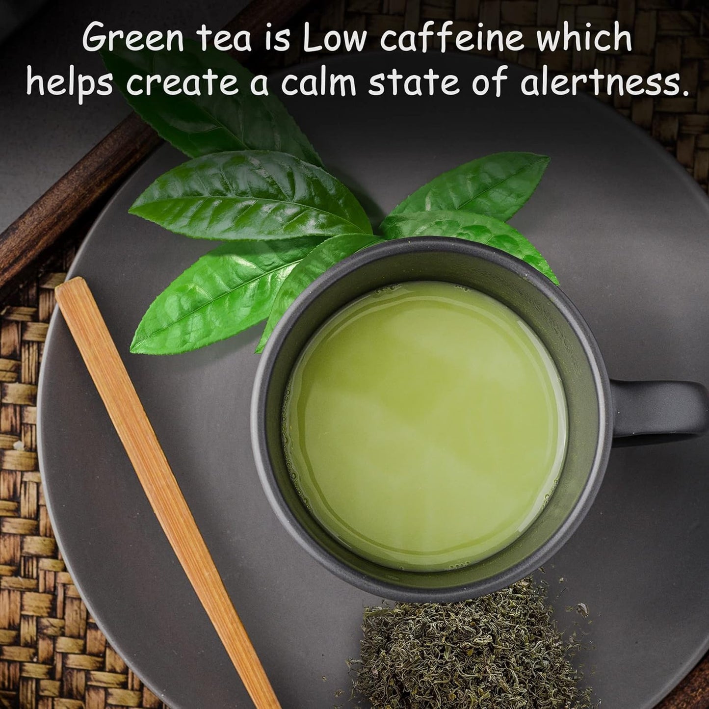 Organic Peach Ceylon Green Tea - 50 Packets - Natural Antioxidant Rich Herbal Leaf Teabags - USDA Certified 100% Non-GMO - Caffeinated Designer Gift Tin