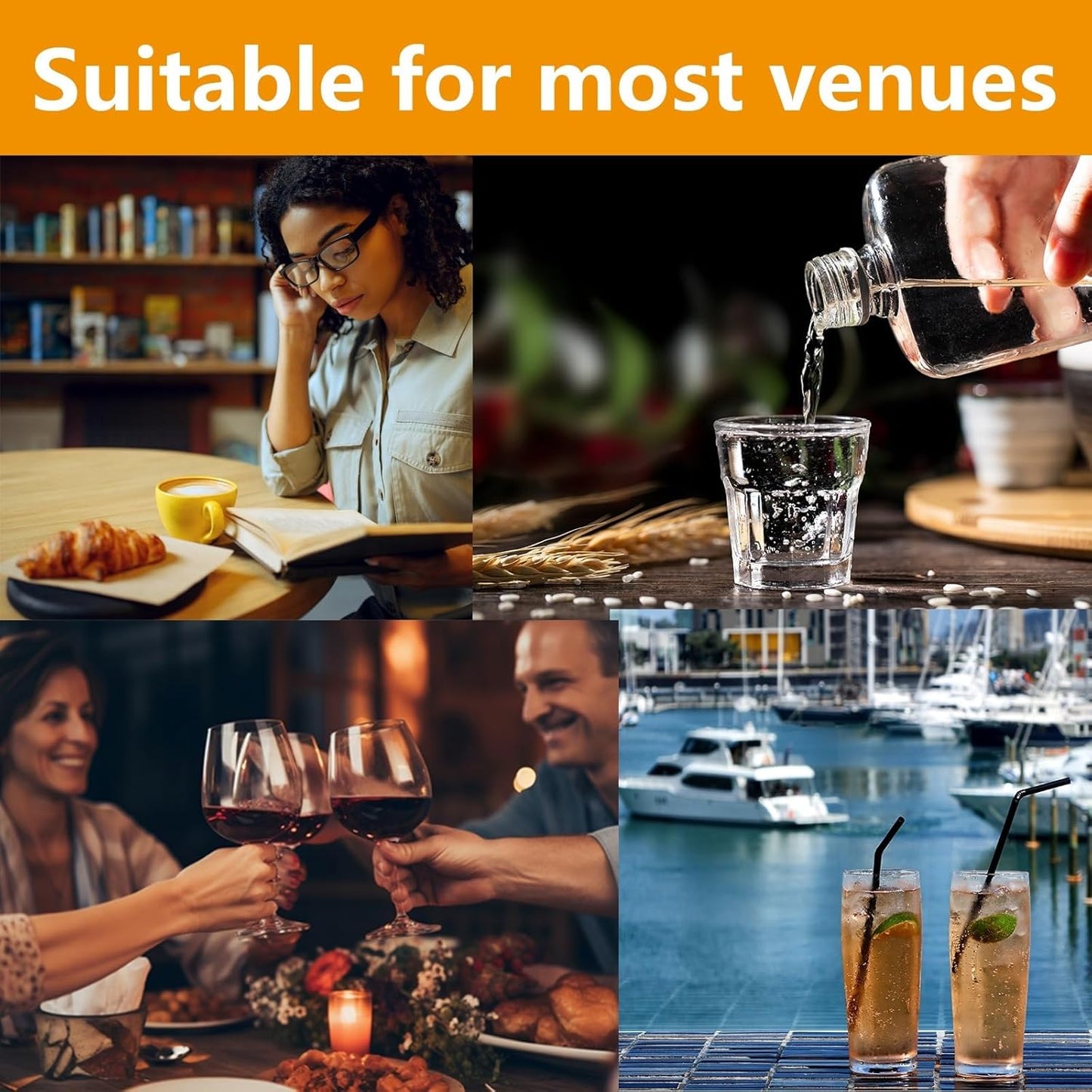 24 pcs Cork Coasters for Drinks, Bulk Blank Coasters DIY Crafts, Non-Slip, Heat-Resistant, Absorbent and Reusable Coffee Coaster for Home Tabletop Decoration