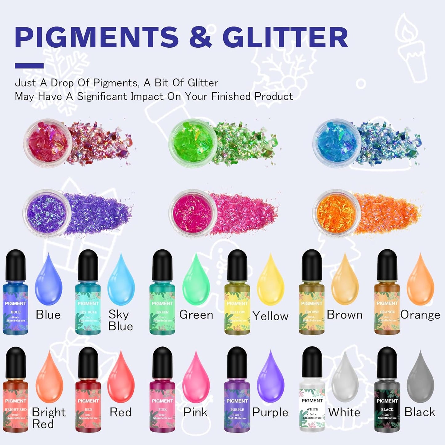 IGaiety Resin Alphabet Mold Starter Kit 169 Pcs Letter Silicone Keychain Molds Reversed Backward Number Molds with Epoxy Resin Pigments Tools for Beginners Adults Jewelry Pendant