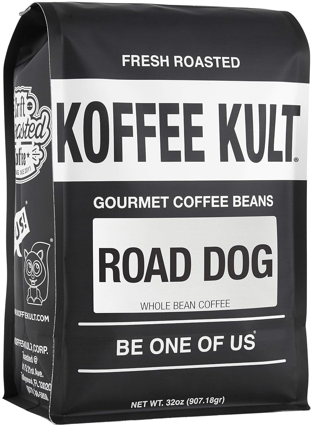 Koffee Kult Road Dog Dark Roast Coffee Beans (whole bean, 32oz)