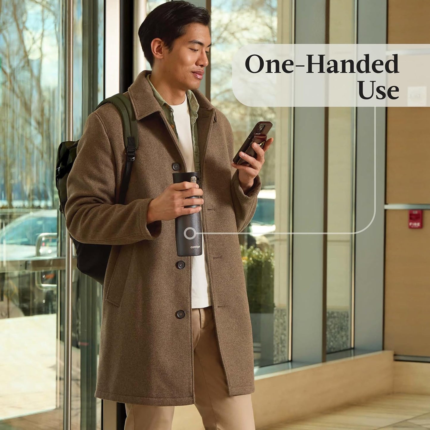 Contigo® AUTOSEAL® West Loop Vacuum-Insulated Stainless Steel Travel Mug with Easy-Clean Lid, 24 oz, Crystal Sake