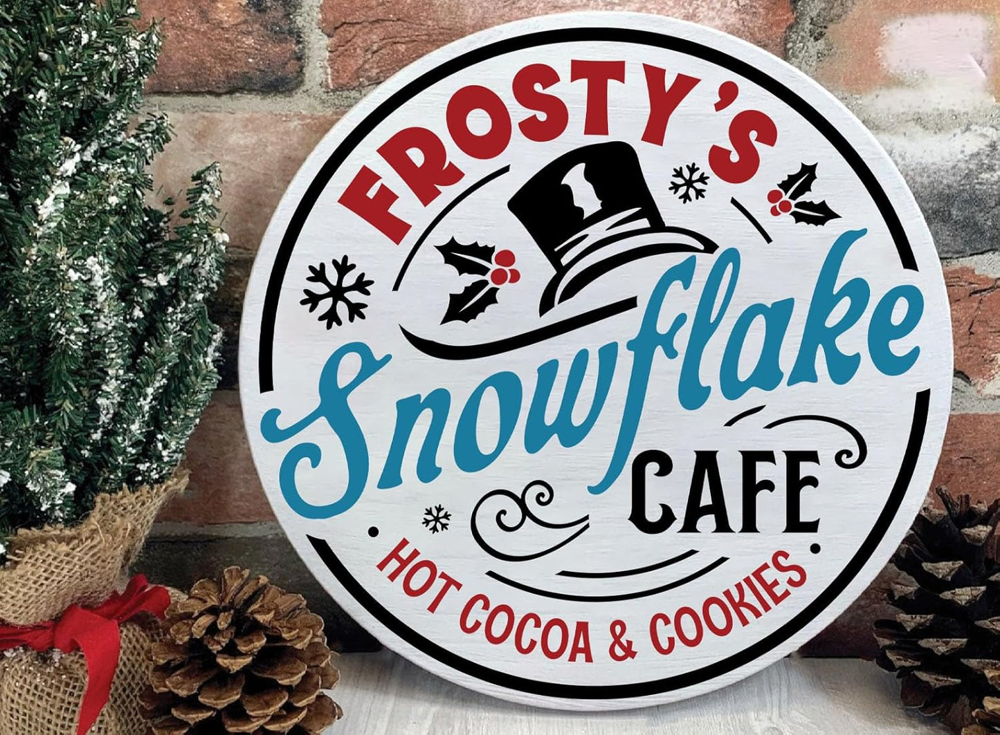 Christmas Stencils for Painting 12" Large Farmhouse Christmas Stencils for Crafts Reusable Santa Hot Coca Candy Cane Holiday Drawing Templates for Wood Fabrics Porch Hanger Winter Decor(XMS Rustic 9p)