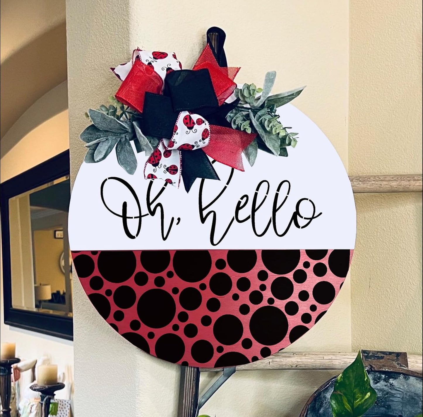 Welcome Stencils for Painting on Wood 12” Welcome Stencil for Door Mat Half Round Stencils for Wood Sign Doormat Fabrics