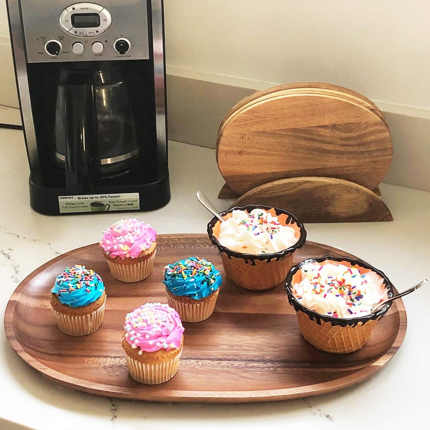 Woodard & Charles 18-Inch Acacia Oval Tray, Natural Acacia Extra Large