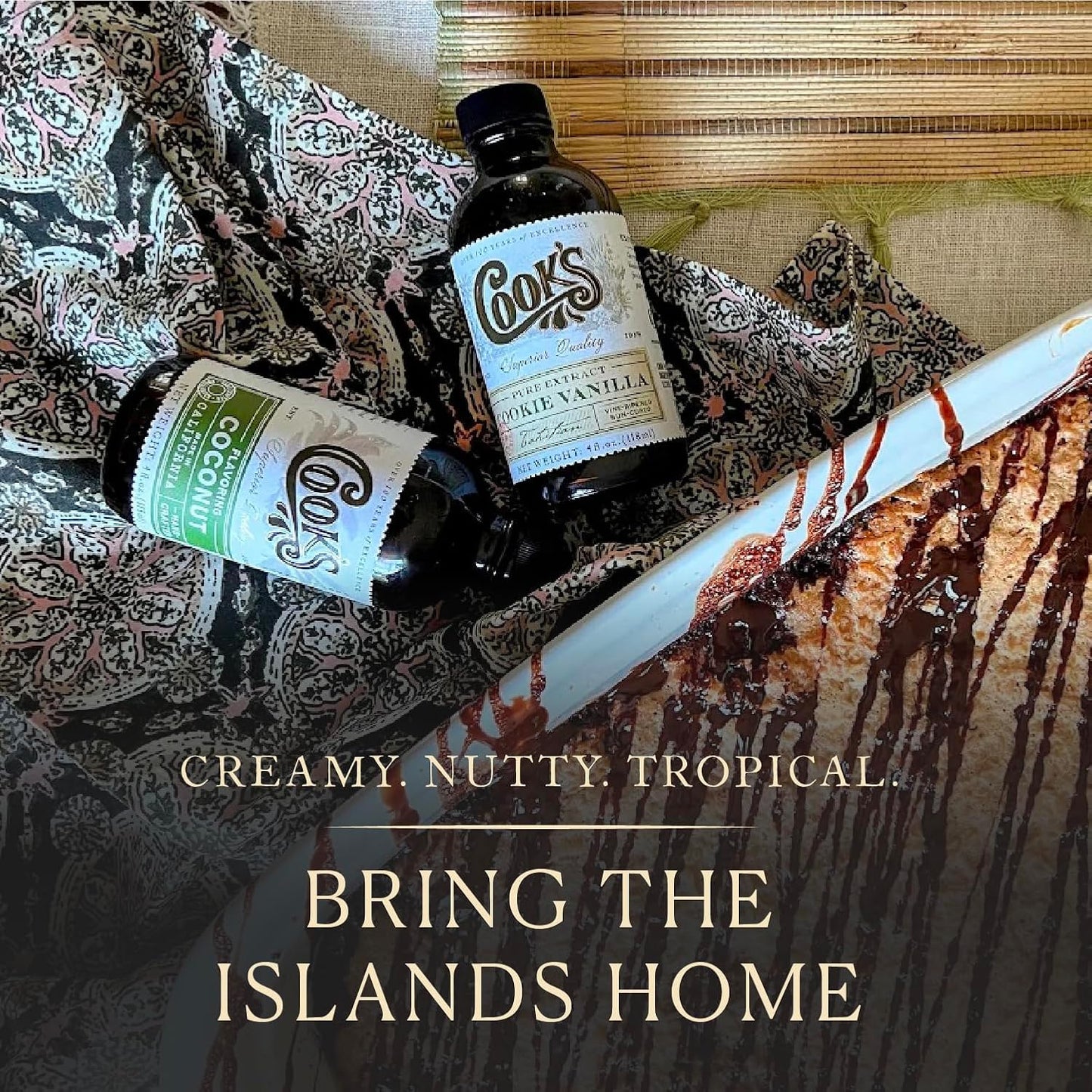 Cook's, Coconut Flavoring for Cakes, Cookies, Pastries, Ice Creams, Smoothies, 8 oz