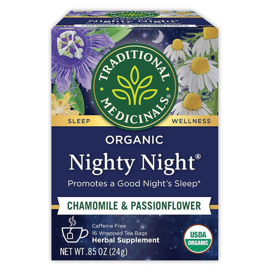 Traditional Medicinals Organic Nighty Night Tea, 16 Tea Bags (Pack of 1)