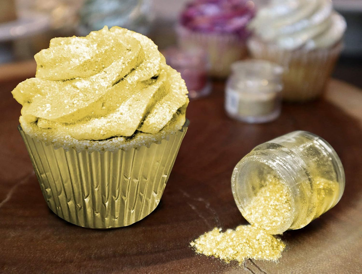 Bakell - Tinker Dust Sunflower Yellow Edible Glitter (25g 1x Jar) for Cakes, Cupcakes, Cake Pops and Beverages