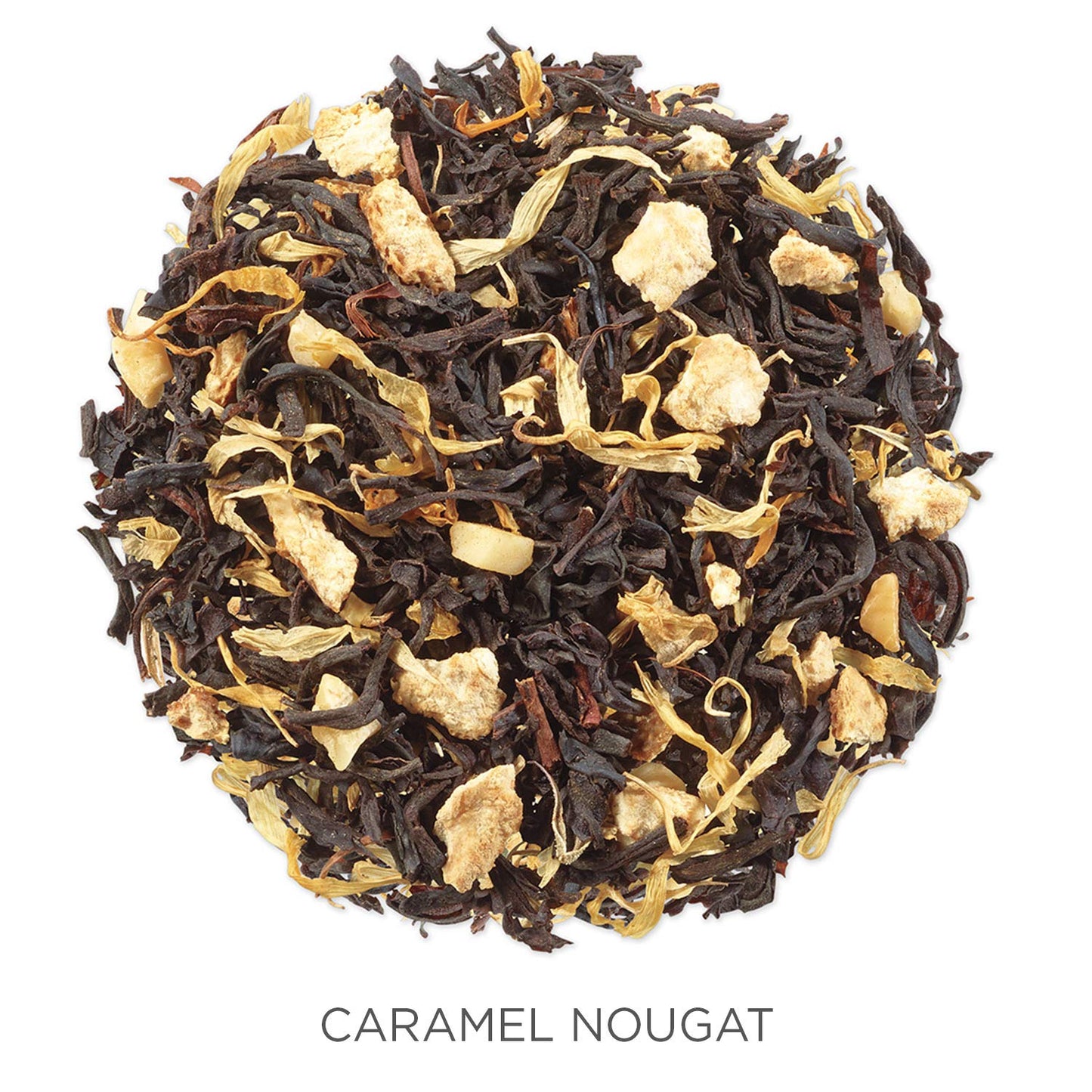 Tea Forte Caramel Nougat Premium Organic Loose Leaf Caffeinated Black Tea Blend Canister, Makes 35-50 Cups