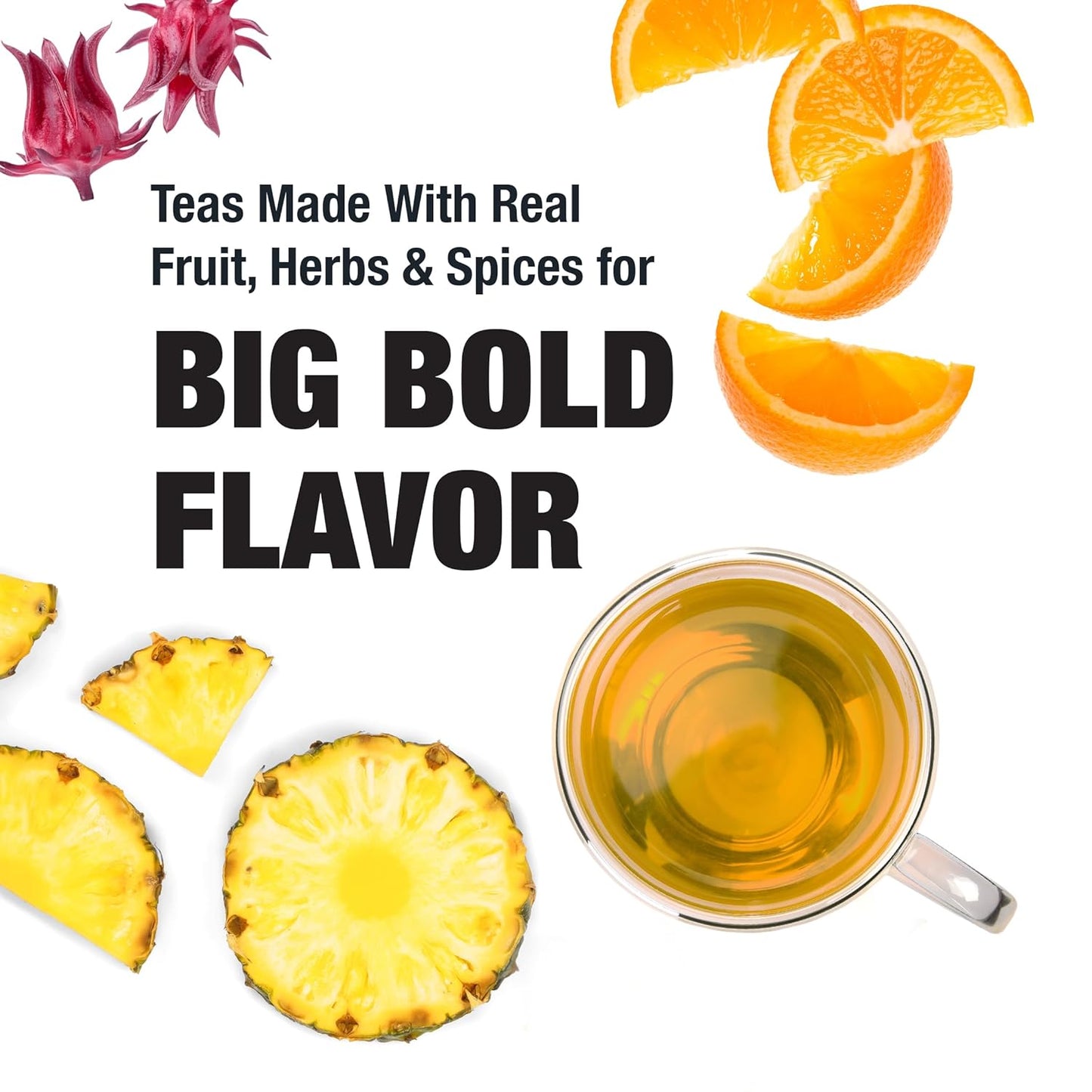 Tiesta Tea Maui Mango, Loose Leaf, Mango Pineapple Herbal Tea, Premium Non-Caffeinated Fruit Blend, Makes Hot or Iced & Brews Up to 200 Cups, 16 Ounce Resealable Bulk Pouch