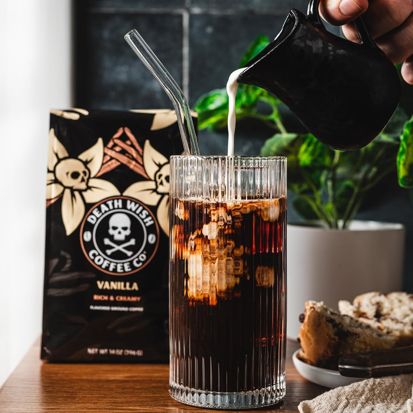 DEATH WISH COFFEE - Vanilla Ground Coffee (14 oz)