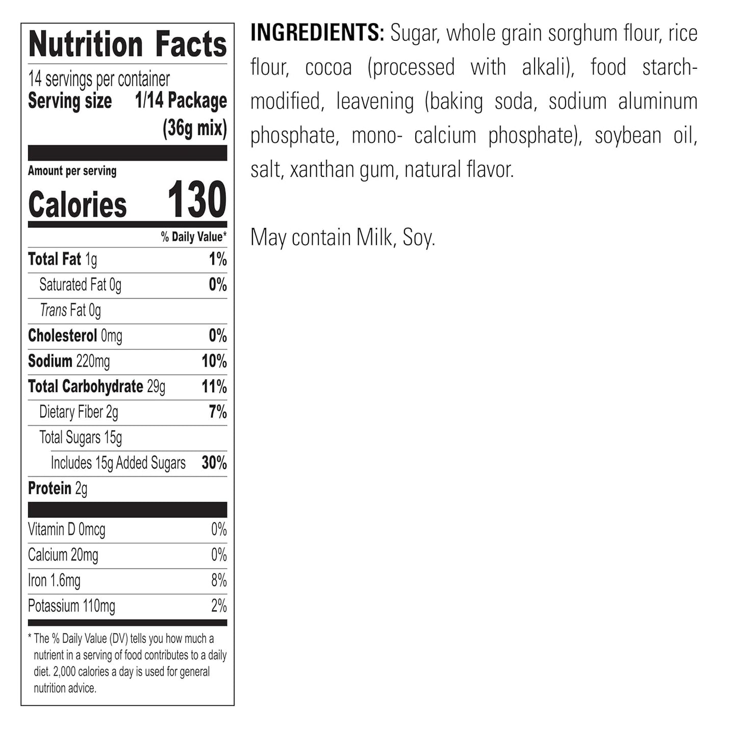 Krusteaz Gluten Free Chocolate Cake Mix, No Artificial Flavors, Colors, or Preservatives, 18 Ounce(Pack of 4)