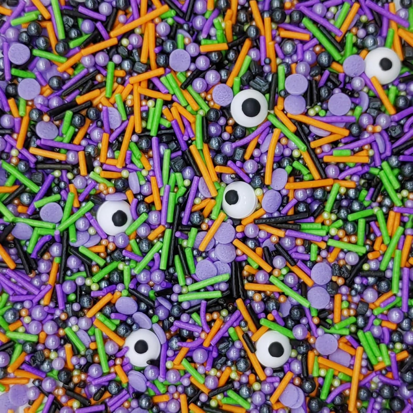 Halloween Sprinkles Monster Theme Eyes Cake Decorations Topper Edible Themed Sprinkles For Cookie Decorating, Chocolate Desserts, Cupcakes, Ice Cream 4.58OZ