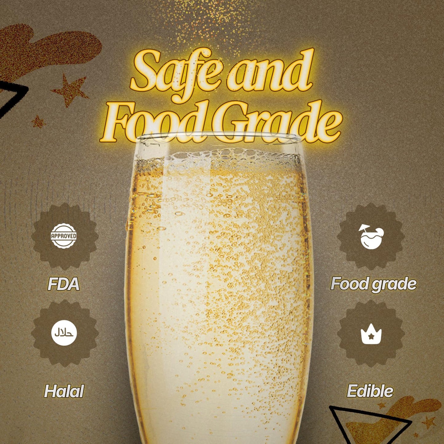 BeePoint Violet Edible Glitter for Drinks 15g - Food Grade, Vibrant Color Shimmer Powdered Dust for Drinks, Cocktails, Cake Decorating, Baking, Chocolates, Candy, Sweets, & Cookies - Vegan & Gluten Free