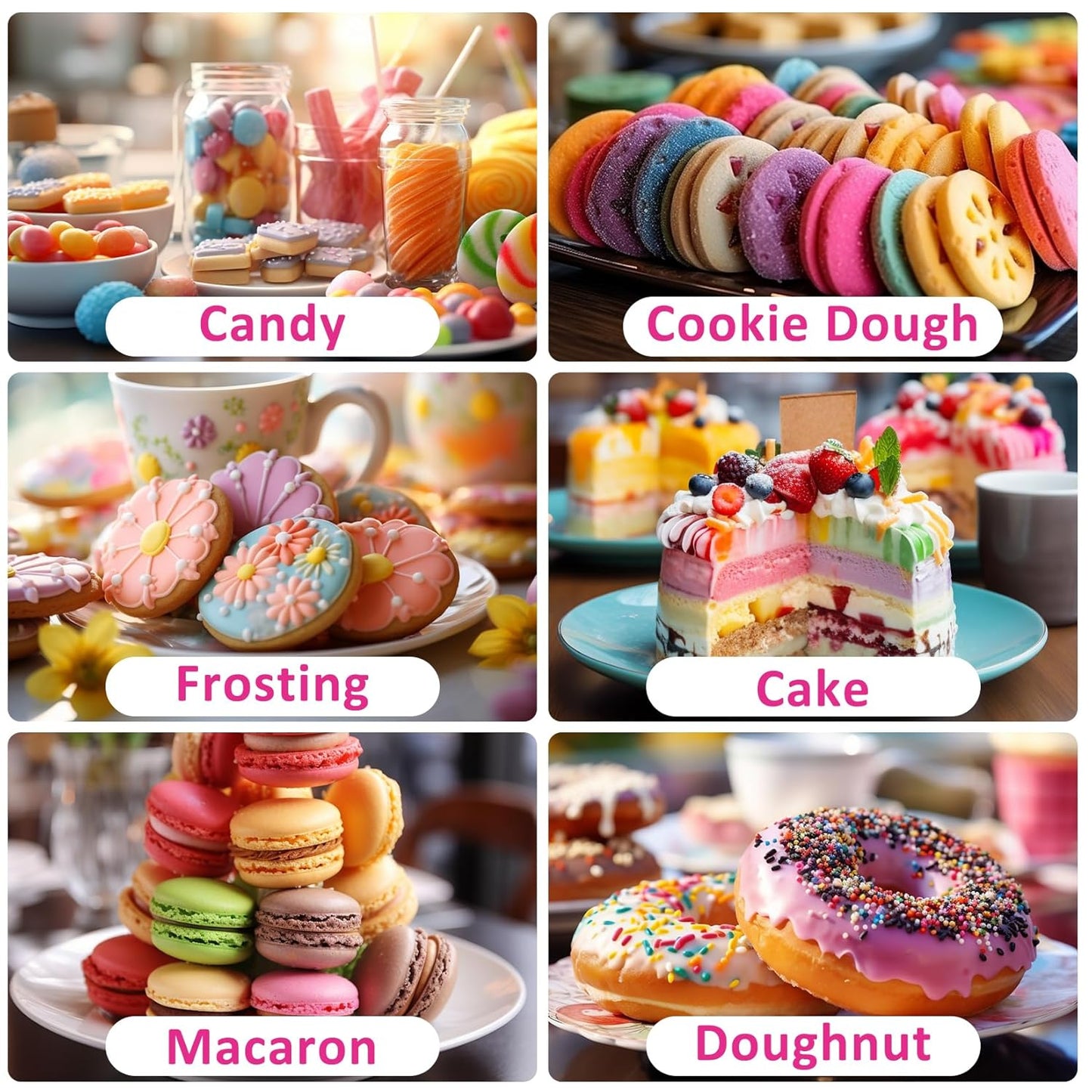 Food Coloring Liquid - 16 Colors Vibrant Food Coloring Set, Upgraded Tasteless Food Grade Food Dye for Cake Decorating, Baking, Cookies, Icing, Slime, Easter Egg, Fondant and DIY Crafts - 10ml Bottles