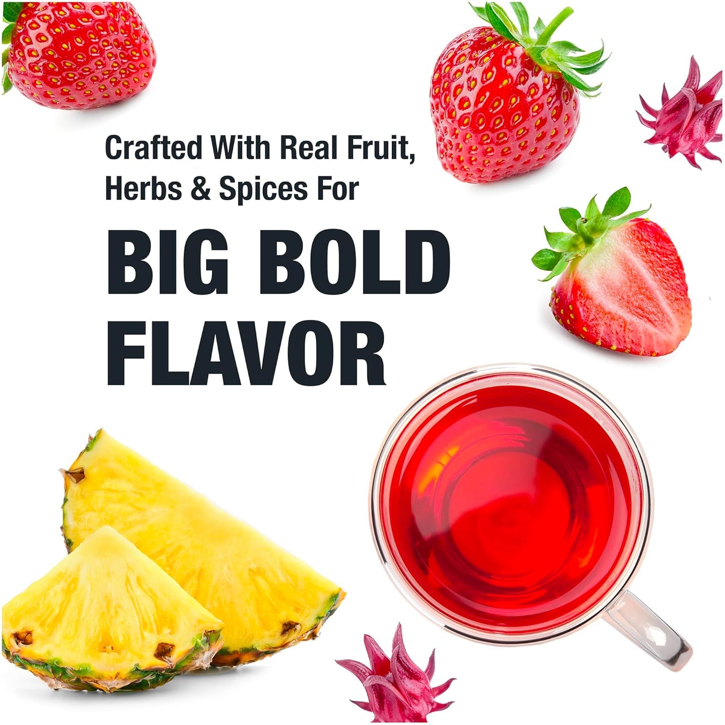 Tiesta Tea - Strawberry Samba Mate, Loose Leaf, Strawberry Hibiscus Mate Tea, High Caffeinated Fruit Blend, Make Hot or Iced Up to 50 Cups, 4 oz Refillable Tin