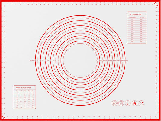 BlueBark 1 PCS - 32"L x 24"W Non-stick Silicone Baking Mat for Pastry & Dough, Sourdough Bread Making Tools, Kitchen Counter, Cooking Enthusiasts